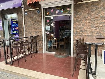 balka: Metallik bar taburetləri – qəhvəyi rəng - Material: möhkəm metal — 2