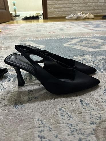 adidas forum: Qadın ayaqqabısı – şık qara slingback stilettolar - Rəng: qara - — 1