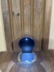 nişan xoncaları bəzədilməsi: Gül formalı LED işıqlı üzük/qolbaq qutusu seti - Dizayn: Qızılı — 4