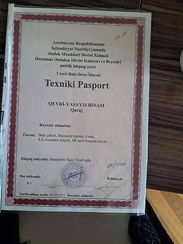 hidromek satilir: Metall qapılı qaraj/boksa uyğun tikili - Beton konstruksiyalı, üzəri — 2