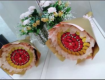 Другой декор и предметы интерьера: Şirniyyat Buketləri – sifarişlə hazırlanır - Tərkib: Raffaello — 4