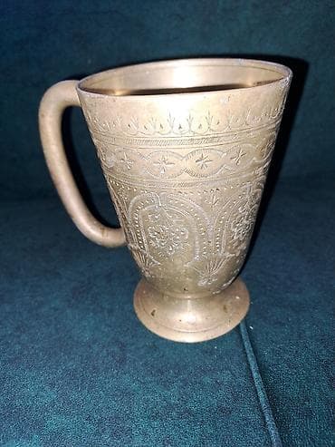 DEMİR KRÜSKA. GASİG YİGMAGA. ÜSTÜ NAXİSLİ GİZİLİ RENG. HÜNDÜRLÜK 14