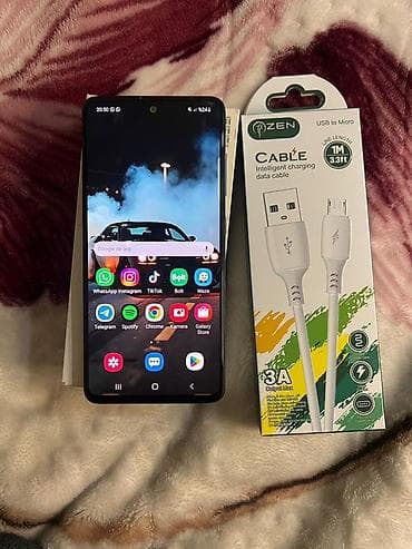 telefonların satisi: Samsung Galaxy A51, 128 GB, rəng - Göy, İki sim kartlı — 1