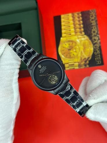sensor saatlar: ▪️Kişi qol saatı ▪️”*ROLEX*” markası ▪️Model: *Labelnoir * ▪️"Mat — 4
