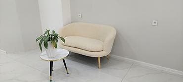 vitrin stend: Gözəllik studiyası interyer mebeli dəsti - Resepsiyon stolu: Ağ — 4