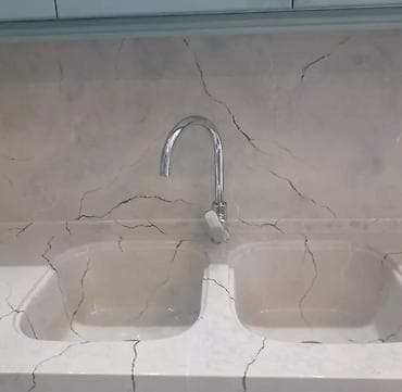 > *Mətbəx dəzgahını baha alma!* > Tökmə mərmər dəzgah üstü — — 3