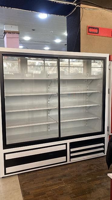 Mağaza vitrin soyuducusu - Tip: Şüşə qapılı, iki qapılı vitrin