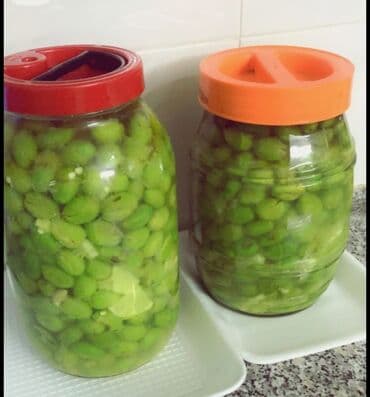 Şirniyyat məhsulları: Ev üsulu çərəz turşusu – iydə toxumu (yaşıl badamvari dənələr) -duzlu — 1