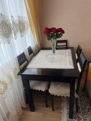 Qonaq otağı üçün, Açılan, Kvadrat masa, 6 stul lalafo.az -da Qonaq otağı üçün, Açılan, Kvadrat masa, 6 stul