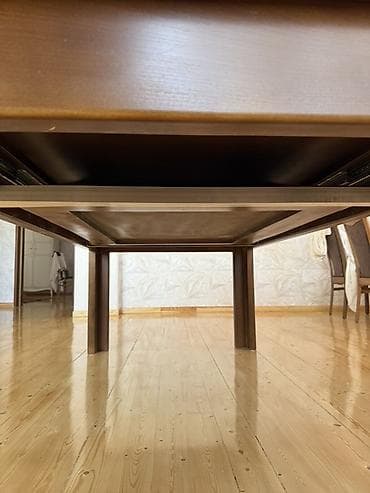 mdf qapi: Qonaq masası, İşlənmiş, Açılan, MDF, Kvadrat masa — 3