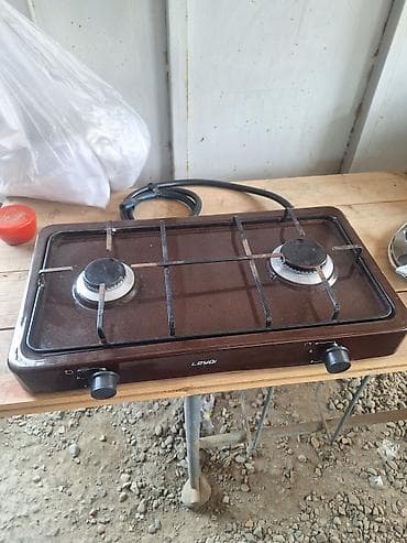 Qaz sobası Stolüstü, 2 gözlü, İşlənmiş