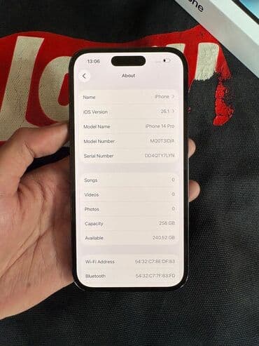 iphone wp: IPhone 14 Pro, 256 GB, Deep Purple, Face ID — 7