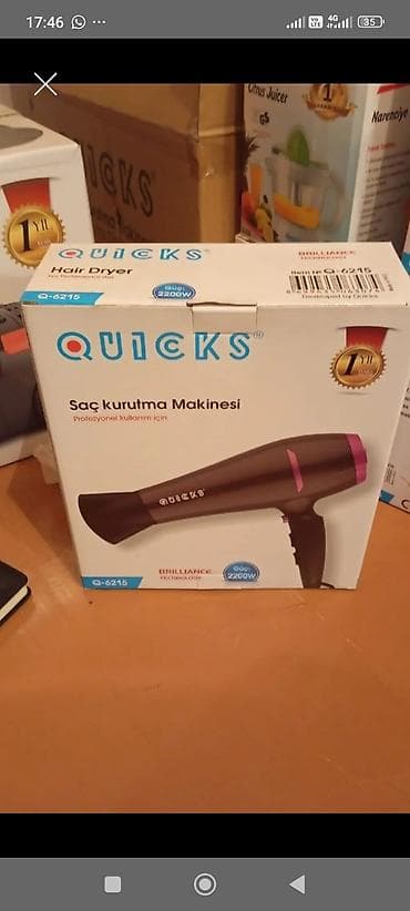 QUICKS saç qurutma maşını – model Q-6215 - Güc: 2200W – sürətli və