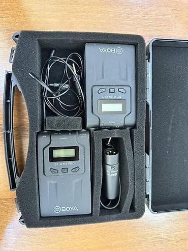 bluetooth: BOYA BY-WM8 Pro ikikanallı simsiz lavalier mikrofon sistemi Komplekt — 1