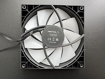komputer plata: DeepCool ventilyatorlar komplekt (3 ədəd) + RGB hаb plata üstündə — 7