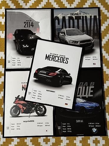 masin səkilləri: Məhsul: Fərdi “Car PictR” avtomobil posteri - Mövzu: Sevdiyiniz — 1