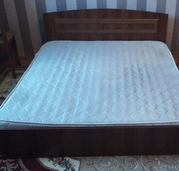 Lincoln: Двуспальная кровать, Шкаф, Б/у — 3