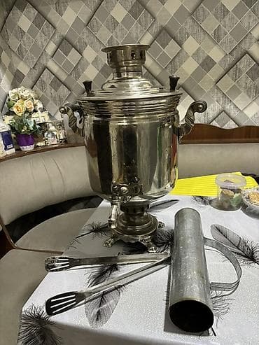 qaqa şekilleri: İşlənmiş Od Samovar, 9 l, Ünvandan götürmə — 3