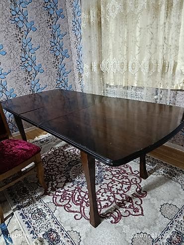 bar oturacagi: İşlənmiş, Açılan, Kvadrat masa, 6 stul — 2