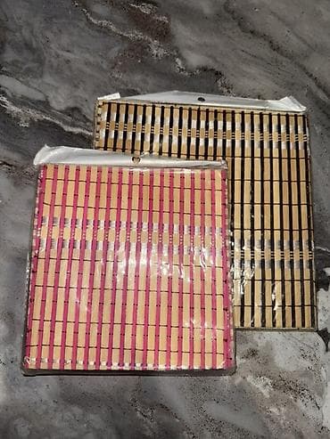 Süfrə aksesuarları: Bambuk süfrəaltılar (çaynikaltılar) (placemat) dəsti 15*14 sm - 67 — 1