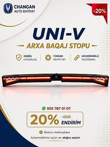 lada baqaj: Changan UNI-V ehtiyat hissələri - Modelə dəqiq uyğunluqla istehsal — 2