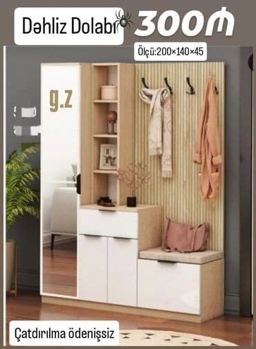 şifonerlər 2ci əl: Yeni, Düz dolab, Qarderob, paltar dolabı — 1