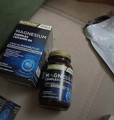 allvit tablet: NUTRAXIN Vitals – Magnesium Complex + Vitamin B6 Məhsul təsviri: - — 1