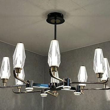 Ev saatları: Çılçıraq, 10 və daha çox lampa, Metal — 4