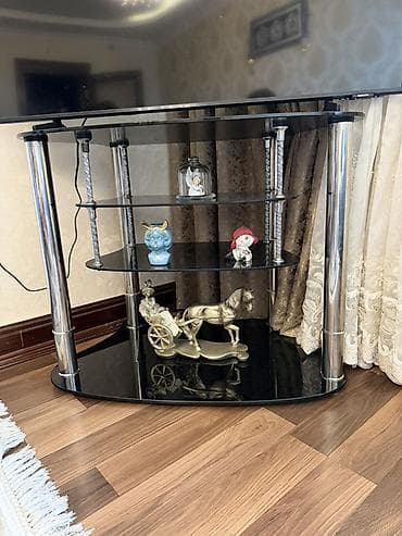 divar bra: İşlənmiş, Künc Tv altlığı, Polkalı, Şüşəli — 7