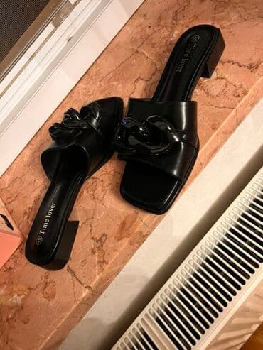 derihan ayakkabı: Qadın ayaqqabı dəsti razmer 40 1) Qara dəri klassik tuflilər - Marka — 4