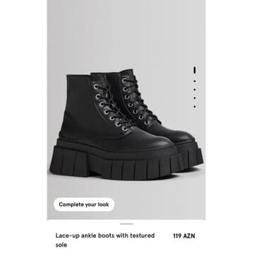 botlar: Bershka, Ölçü: 36, rəng - Qara, Yeni — 1