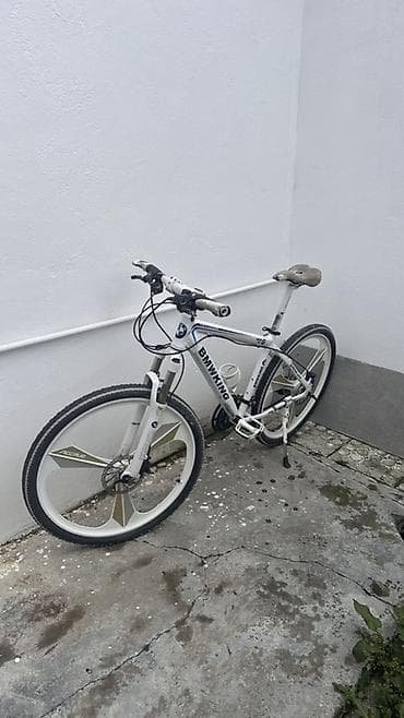 İdman velosipedləri: Şəhər və off-road üçün çoxfunksiyalı velosiped - Rəng: ağ-gümüş - — 2