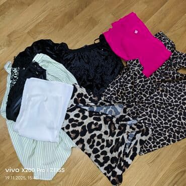 3 duymə koynək: Qadın geyimləri dəsti - Müxtəlif üslub və parçalar: ipək-effektli ağ — 1