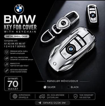 cayenne krilo 2013: BMW açar üçün metal qoruyucu qabıq və açarlı brelok seti - Model — 1