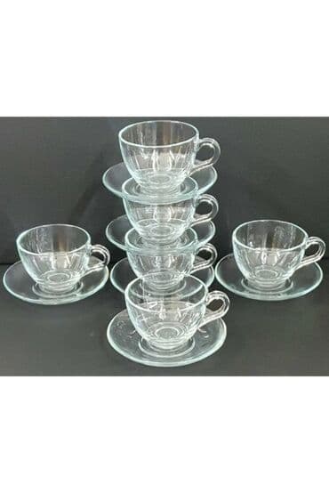 espresso: Fincanlar, rəng - Ağ, Şüşə, Türkiyə — 2