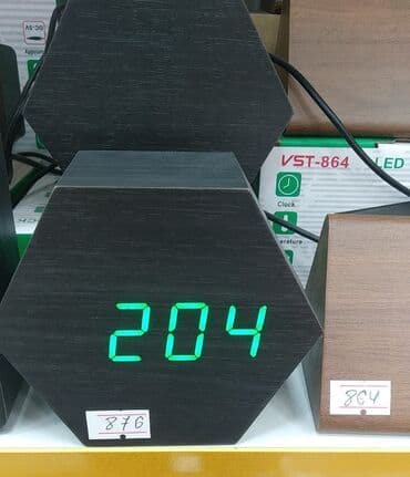 bakıda hava saatlıq: Taxta elektron stolüstü saat🕰️ Ölkə daxili pulsuz çatdırılma📦 — 1