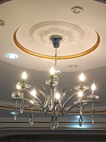 lyusturlar: Çılçıraq, 8 lampa, Şüşə — 2