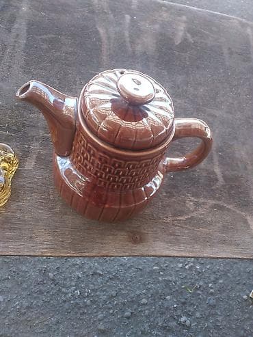 Çay dəsti, rəng - Qəhvəyi, Keramika — 3