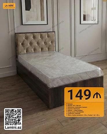 Çarpayı – La Mini • Ölçü: 90 × 200 sm • Mexanizm: Açılmayan — 1