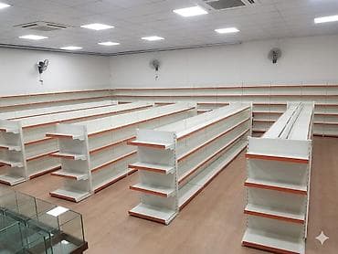 a 23: Mağaza/market üçün metal ticarət rəfləri - Tip: Gondola orta rəflər — 2