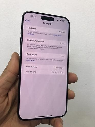 i̇phone 18 pro max: IPhone 15 Pro Max, 256 GB, Göy, Face ID — 2