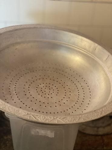 Alüminium buxarda bişirmə süzgəci (kevgir-ləvəngilik) - Material — 1