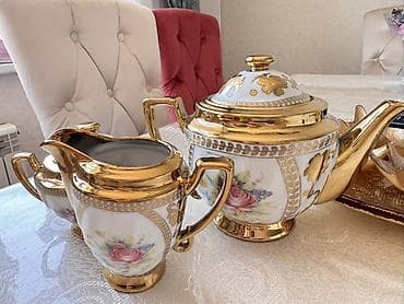 Çay dəsti, rəng - Ağ, Farfor, 6 nəfərlik — 3