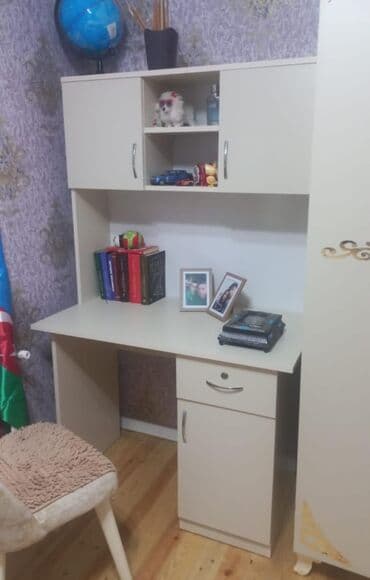 стол стеклянный: Oğlan və qız üçün, Yazı masası — 1