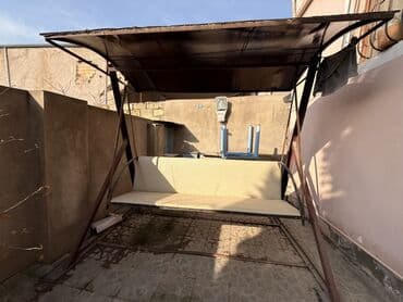 bağ ucun stollar: Divan-yelləncək, Zontikli, Metal — 1