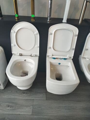 Moydadırlar: Bu ağ rəngli unitazlar keramikadan hazırlanmışdır və müasir