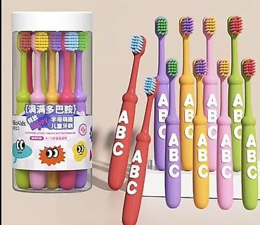 plastik pancara: Uşaq diş fırçası dəsti - Yaş qrupu: 3–6 yaş (şəkilli model), 4–12 yaş — 2