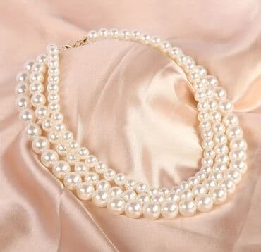 helix original цена в оше: Üçqat incili boyunbağı - Dizayn: 3 qat klassik mirvari sıra, hər qatın — 4