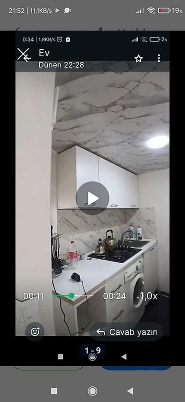 ev: 1otağ ev verilir sabuncu bazarına yaxın kişilərə verilir — 2