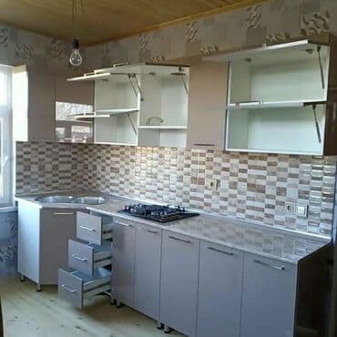 Sifarişlə mətbəx dəsti, Özü çəkən petlələr, Mat laminat, Kredit yoxdur — 16